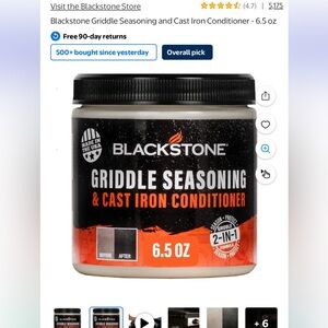 Blackstone Griddle Seasoning & Cast Iron Conditioner